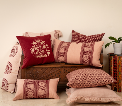 Tashkent Plum Lumbar Pillow Cover