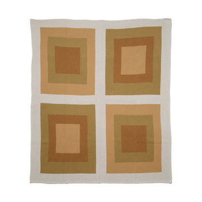 Bauhaus - Cotton Sustainable Knit Geometric Throw Blanket