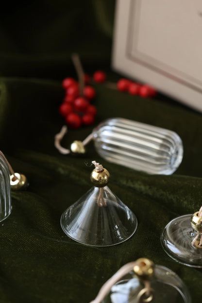 Handcrafted Glass Ornaments - Set of 4