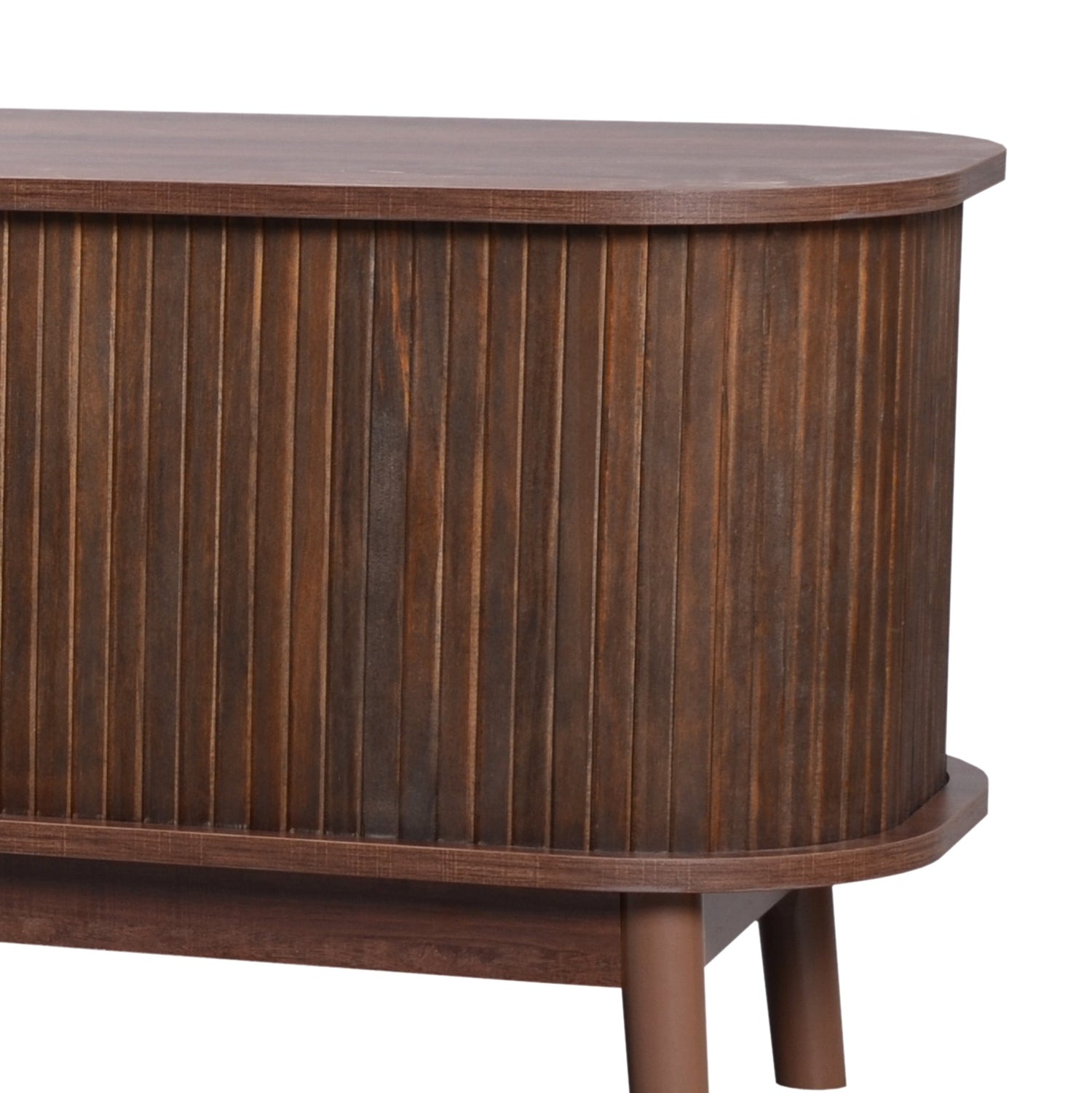 Modern Mid Century Rattan TV Stand