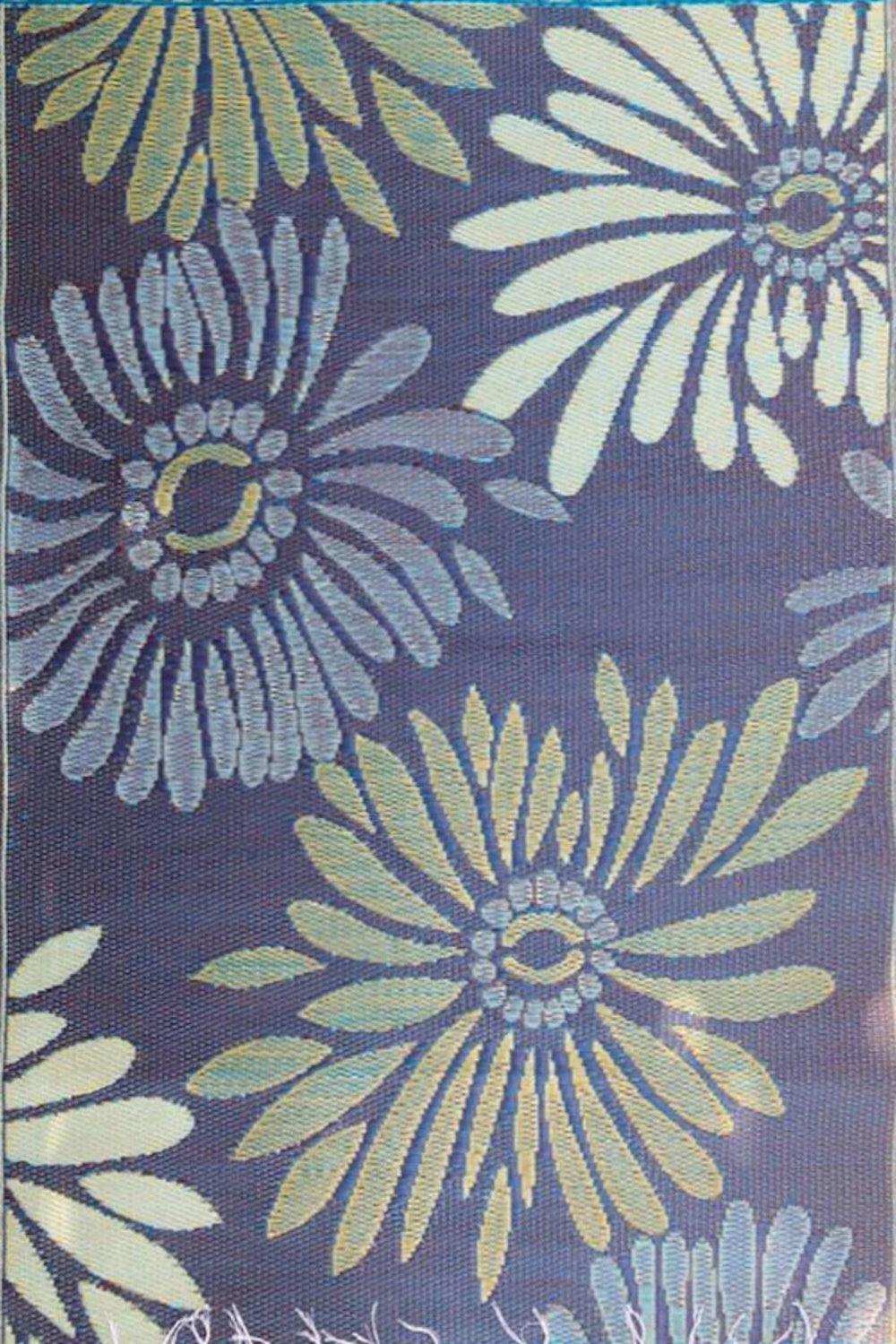 Daisy Blue Reversible Outdoor Mat