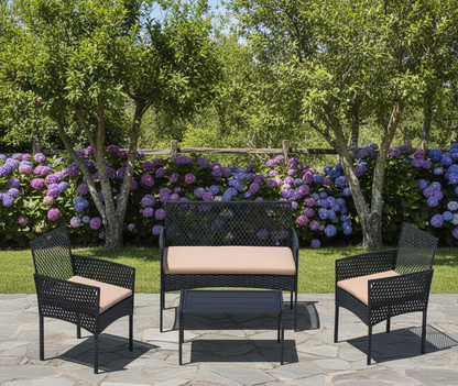 4 Pc Outdoor Patio Furniture Sets