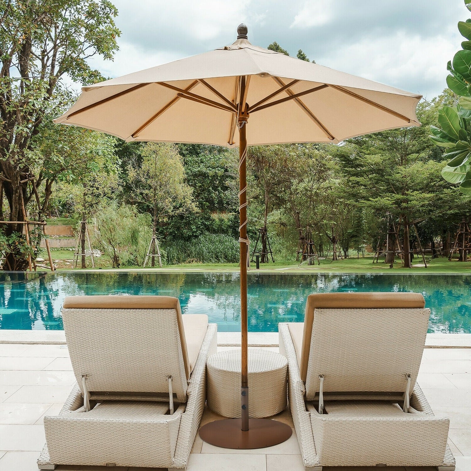 29.5 Inch Steel Outdoor Umbrella Stand