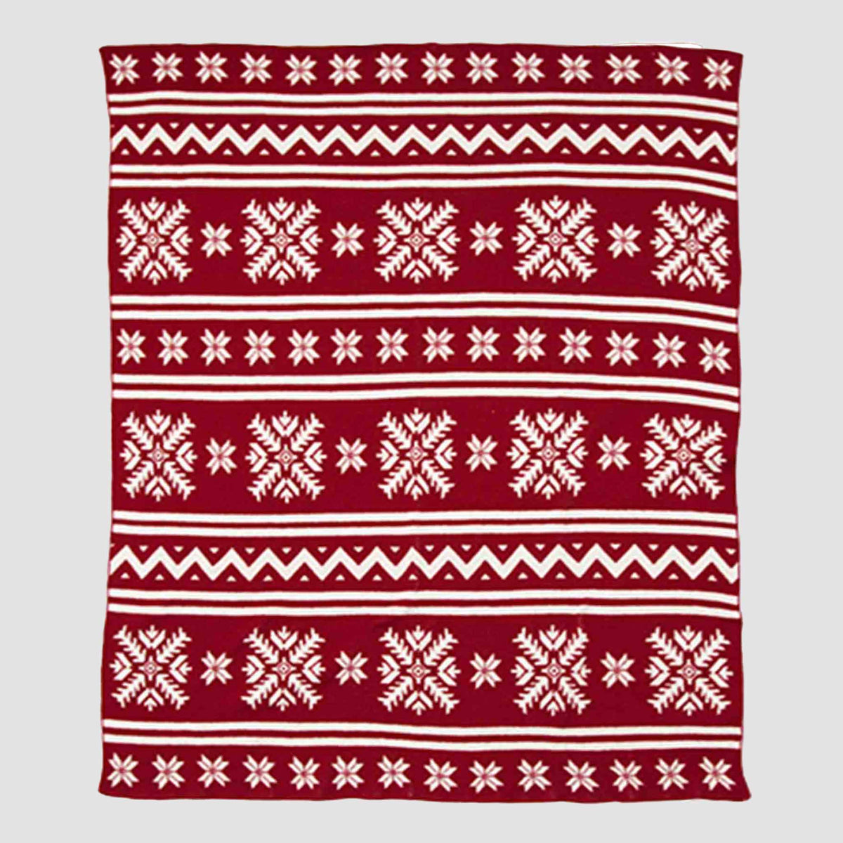 Fair Isle - Cotton Sustainable Knit Throw Blanket