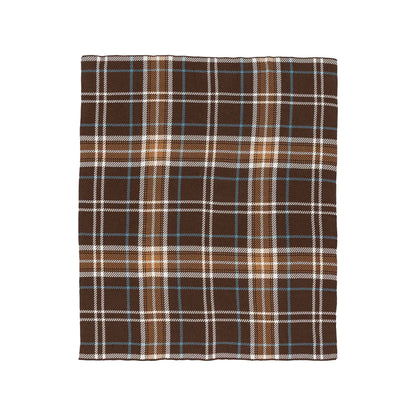 Rustic Plaid - Cotton Sustainable Knit Traditional Throw Blanket