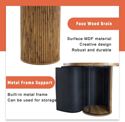 Modern Round Dining Set For Four