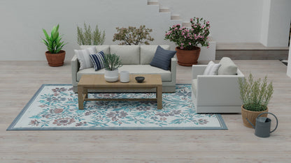 Wildflowers Stone Terra Outdoor Mat