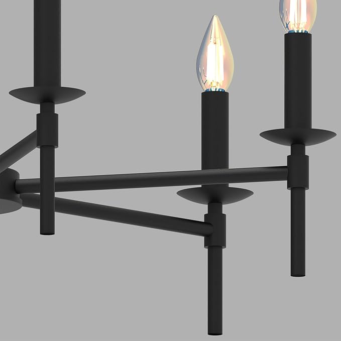Black LED Modern Chandelier