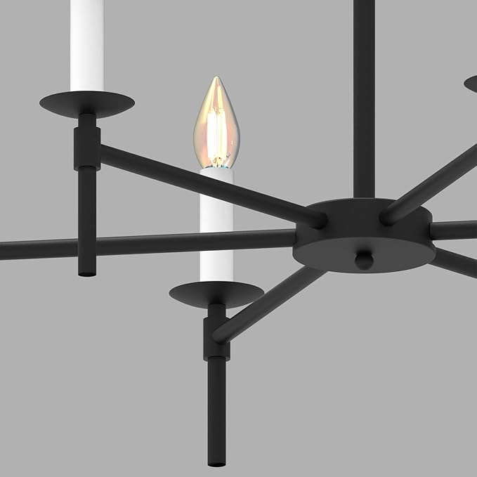 Black LED Modern Chandelier