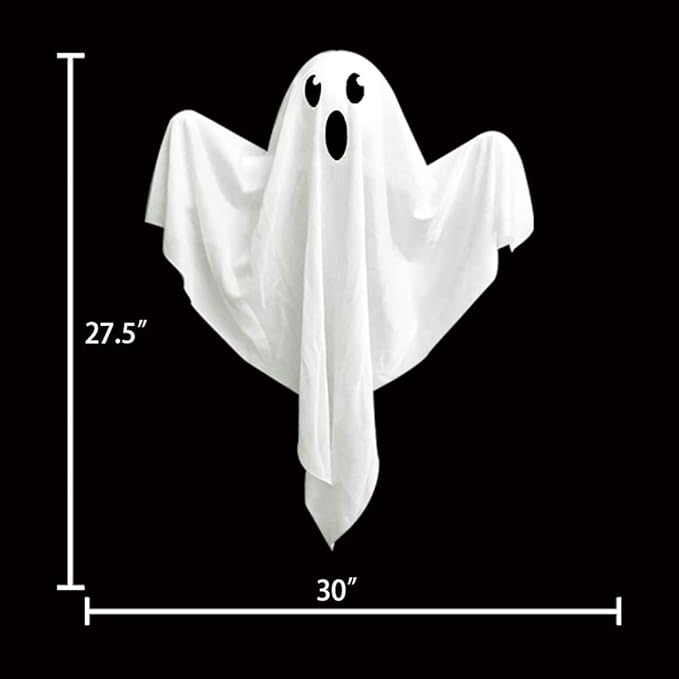 4 Pack Halloween Hanging Ghosts - 27.5 inch