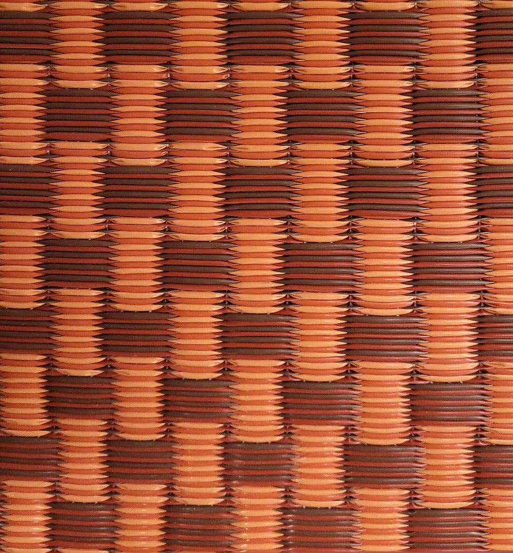 Basket Weave Brown Oxide Outdoor Mat