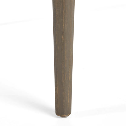 Outdoor Square Acacia Wood Table in Gray Finish