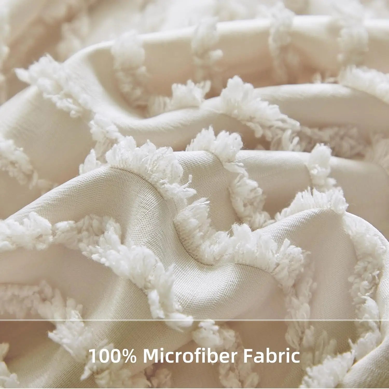 Boho-Style Fringe Duvet Set - Queen