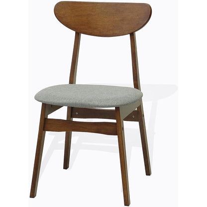 Solid Wood Dining Set for 4 - Walnut Finish
