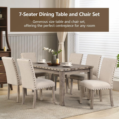 Rustic Dining Set For 6