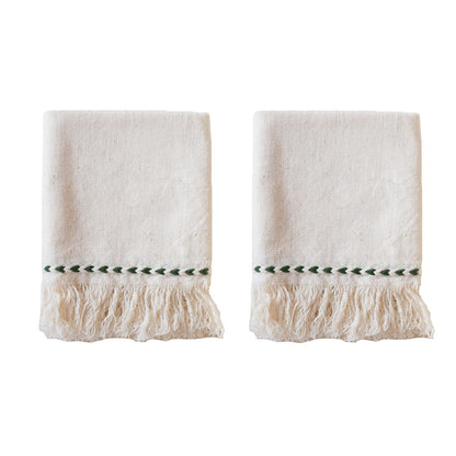 Olive Braid Detail Napkin | Set of 2