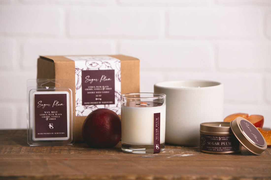 Sugar Plum Wooden Wick Candle