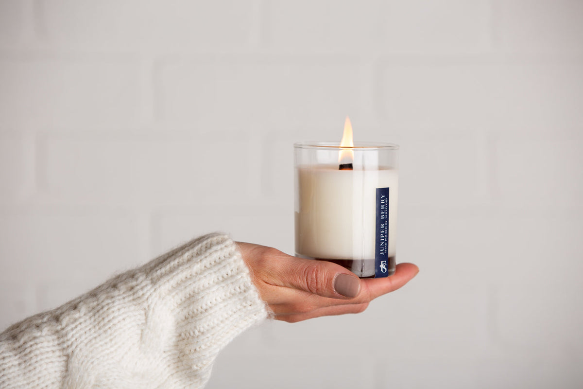 Juniper Berry Wooden Wick Candle