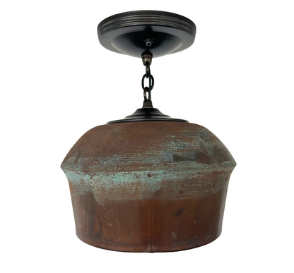 HANDCRAFTED Copper Pendant Light Fixture With Chain
