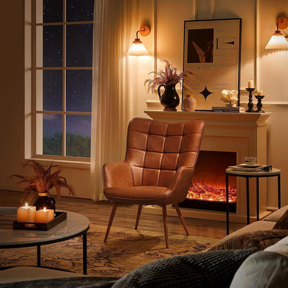 Modern Accent Chair With Metal Legs