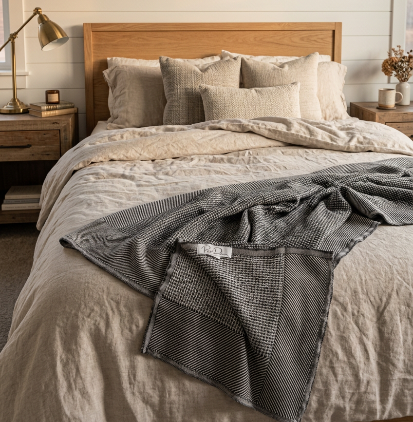 Pergamon Throw in Black