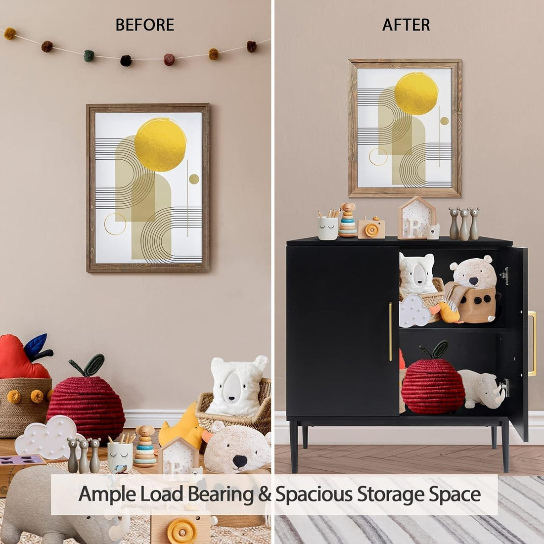 Black Storage Cabinet