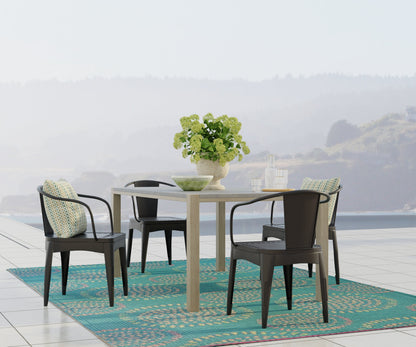 Molly Teal Outdoor Mat