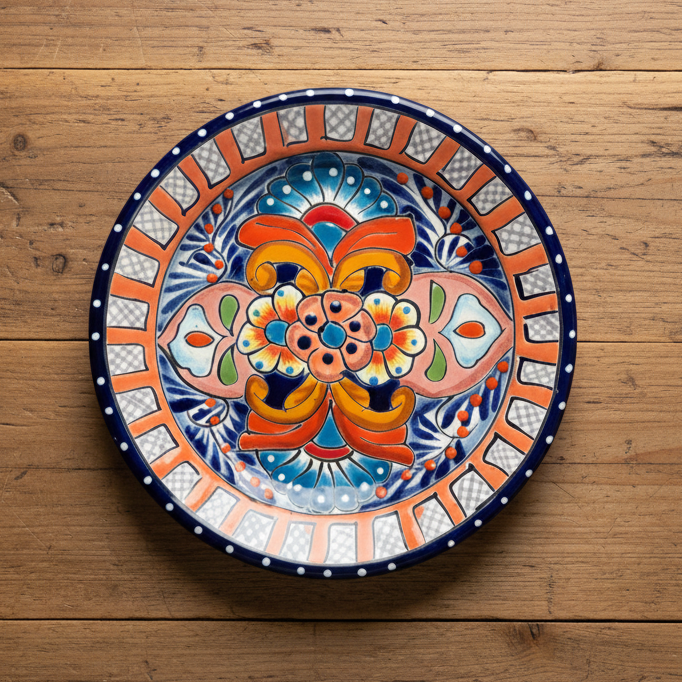 6" Talavera Ceramic Dinner Plate | Authentic Mexican Dinnerware