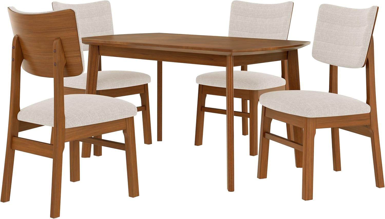 Solid Wood Dining Set For Small Spaces  - 5 Pc Set