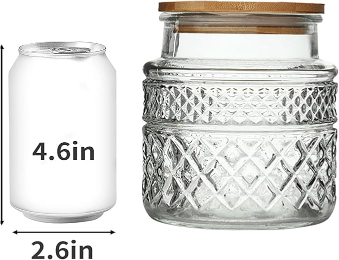 Glass Storage Jar with Bamboo Lid - 38oz