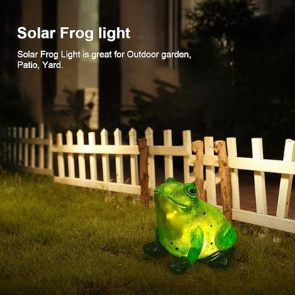 Solar Garden Frog