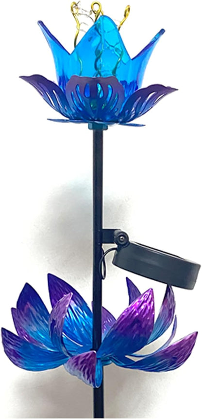63 Inch Metal Wind Spinner with LED Lights