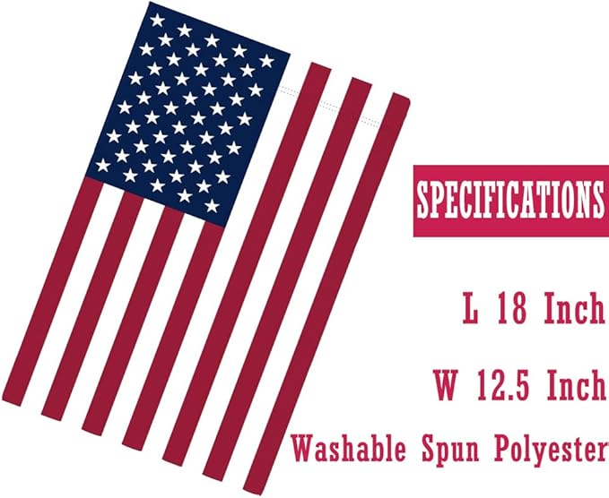 American Flag Garden Decor - 12 x 18