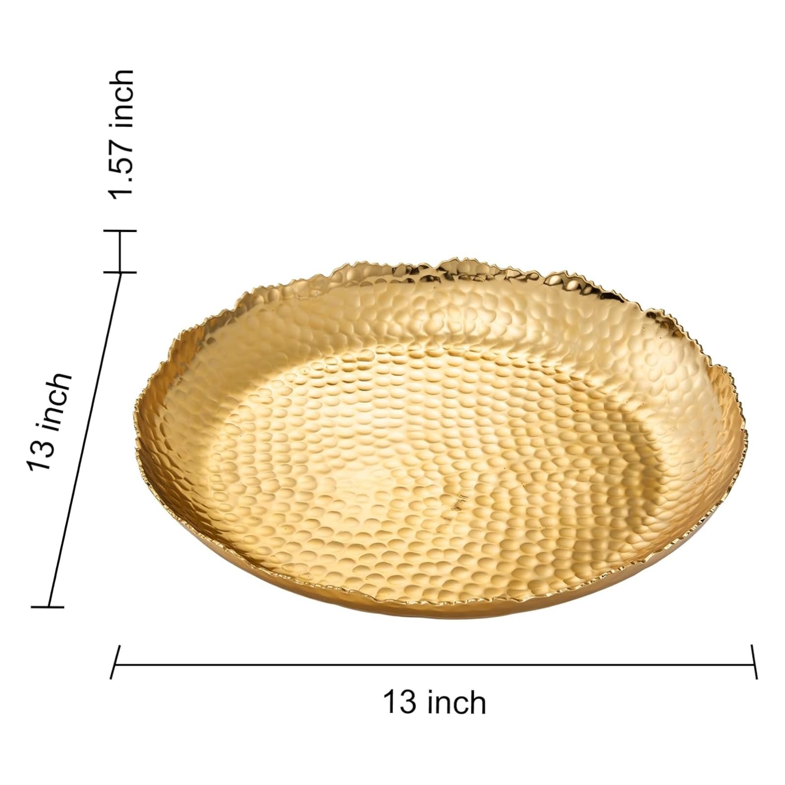 Gold Hammered Decorative Bowl