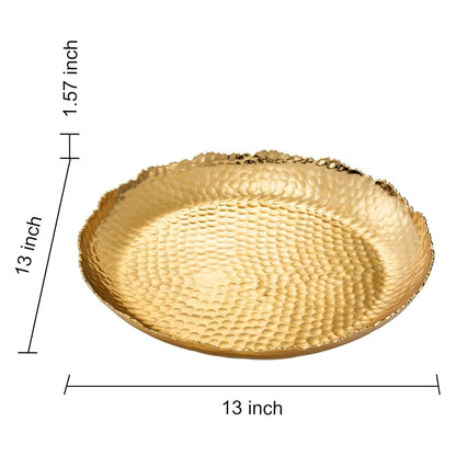 Gold Hammered Decorative Bowl