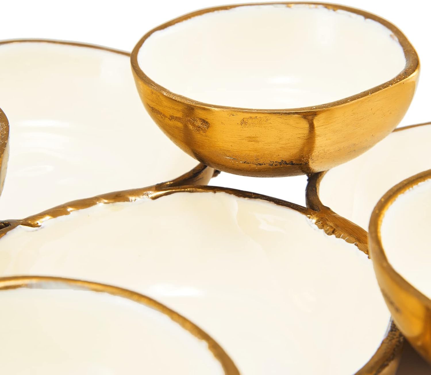 Cluster of 9 Round Serving Bowls
