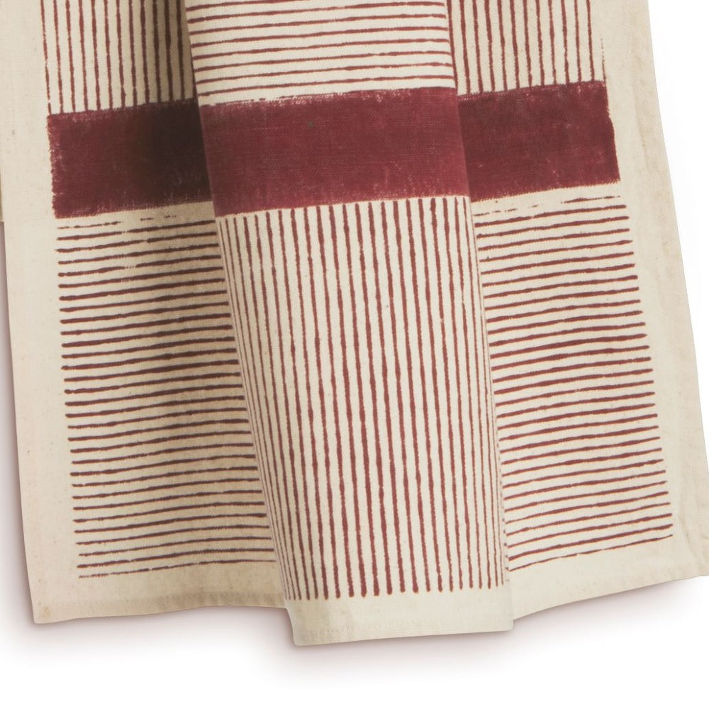 Hand Block Printed Kitchen Towels - Set of 2