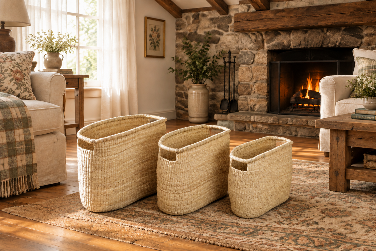 Bolga Nesting Baskets - Set of 3