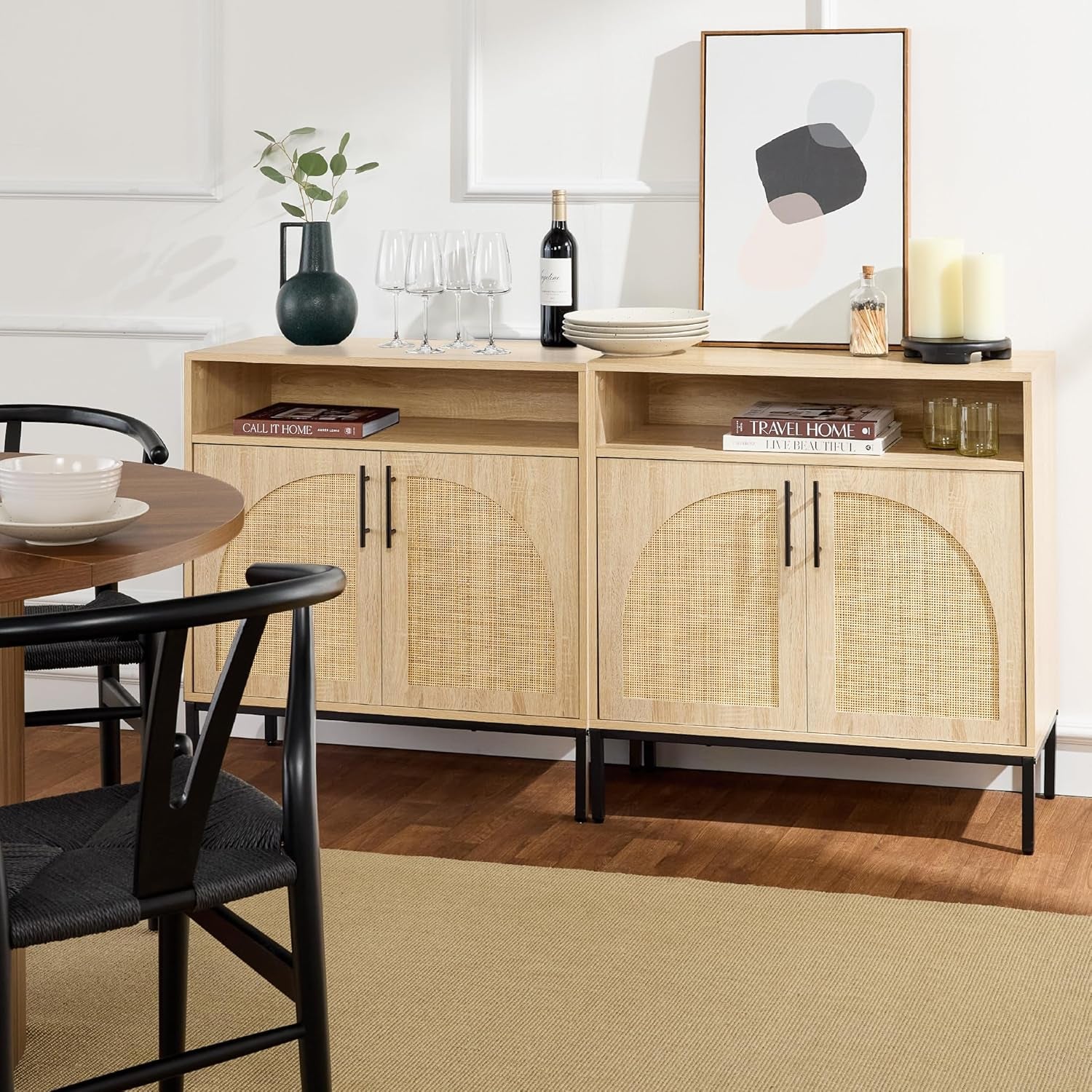 Rattan Sideboard Buffet Cabinet