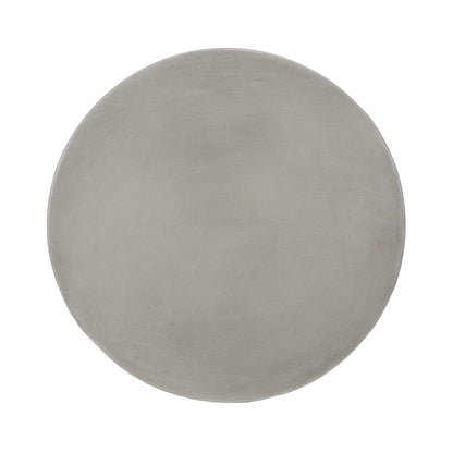 Modern Outdoor Lightweight Concrete Side Table with Hourglass Design