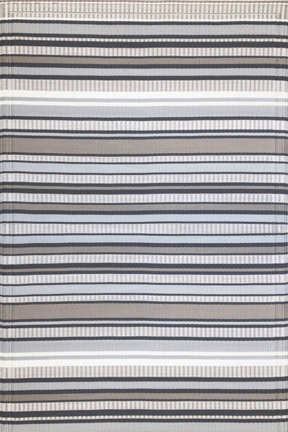 Stripes Cool Grey Outdoor Mat