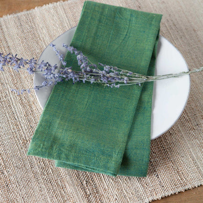 Set of 4 Handwoven Banana Fiber Placemats - 4 Styles