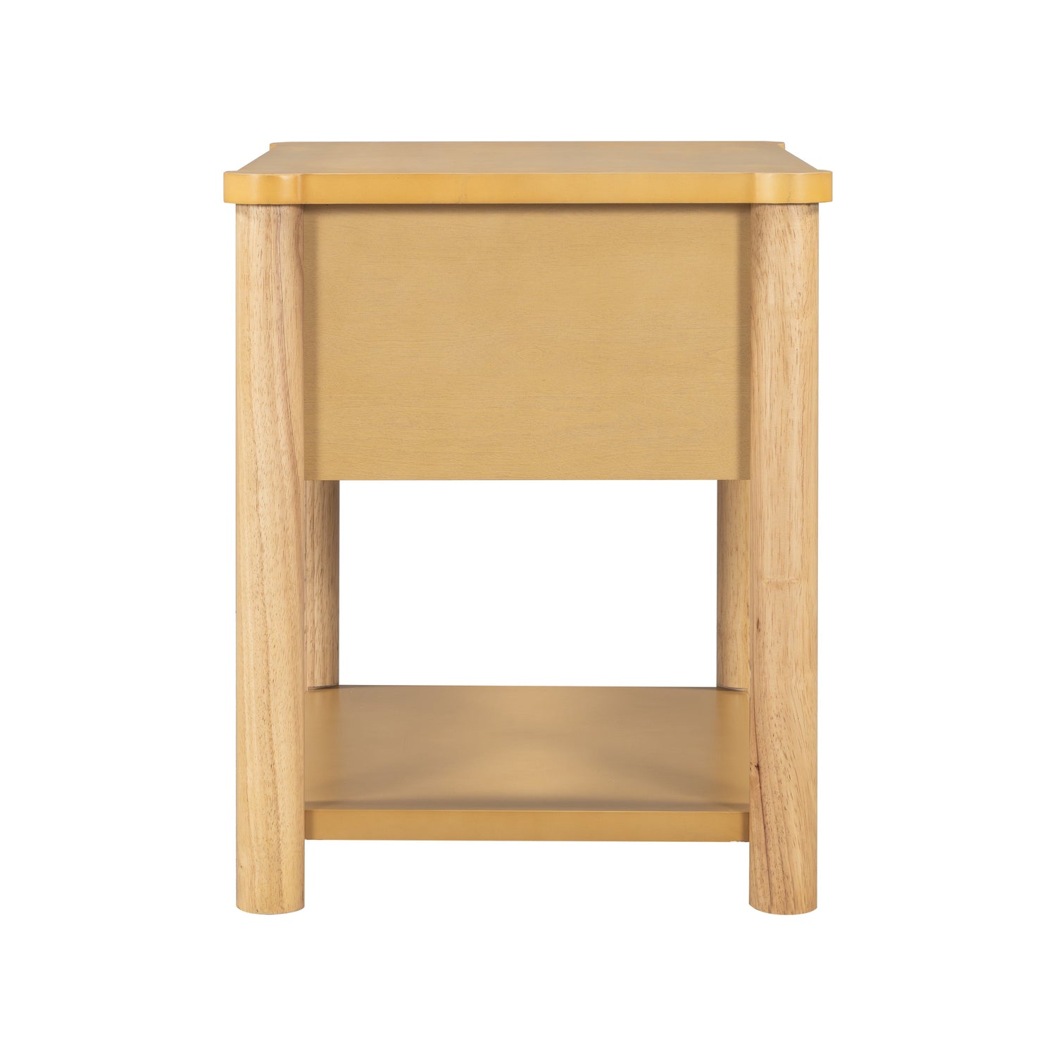 Modern Queen Bed Frame Set with 2 Nightstands - Beige Wood