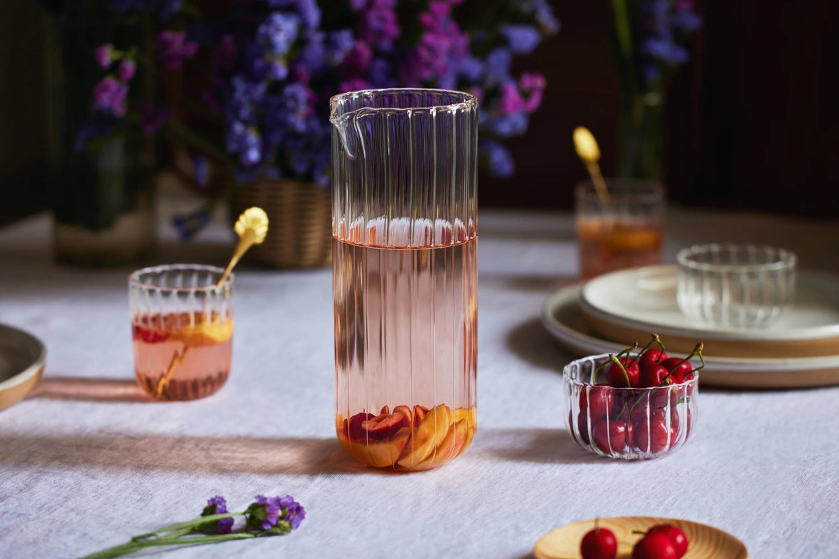 Kira Mouth-Blown Glass Pitcher