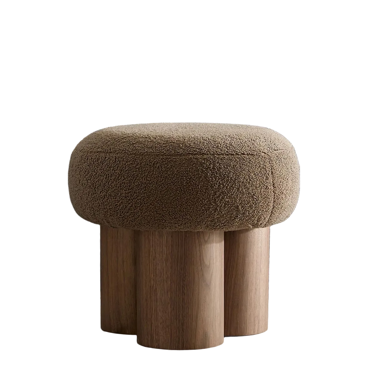 Brown Mushroom Stool Ottoman Footrest