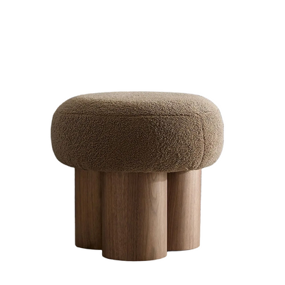 Brown Mushroom Stool Ottoman Footrest