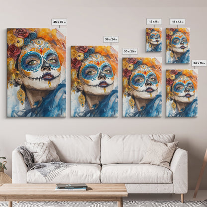 Dia De Los Muertos Wall Art - Senora Portrait