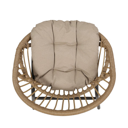 Outdoor Accent Chair with Curved Back - Set of 2
