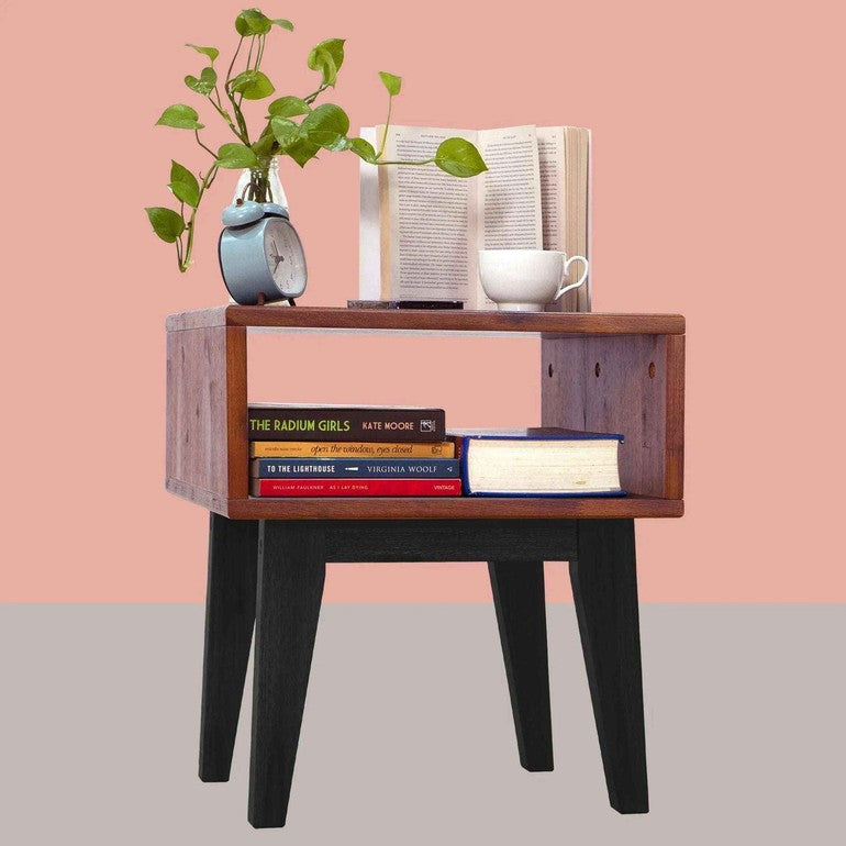 Serena Solid Acacia Wood Nightstand - 6 Colors