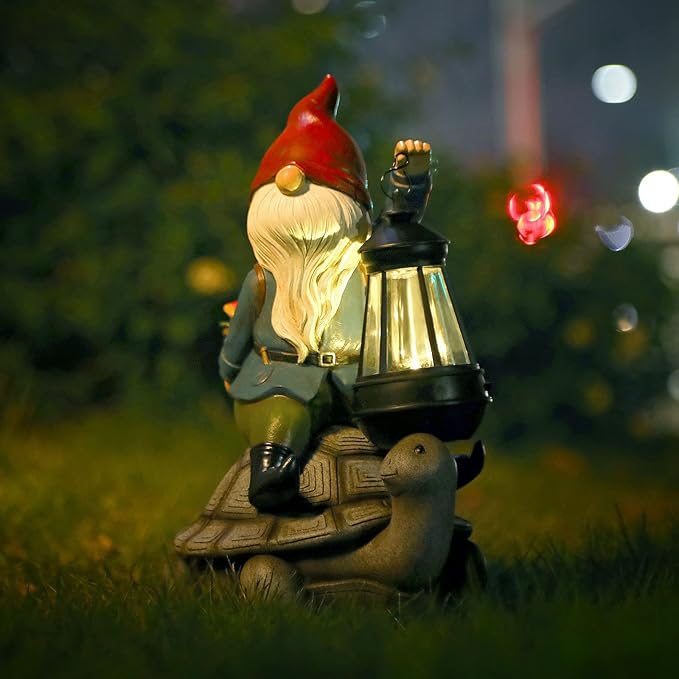 Gnome Garden Sculpture - Turtle